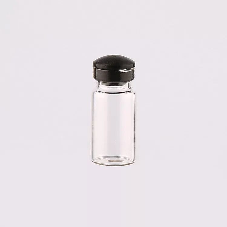5 stuks 1ml Mini Clear Glazen Fles Wensen Fles Flesjes Lege Glazen Potten Met Plastic/Kurk Bruiloften wish Party Gunsten
