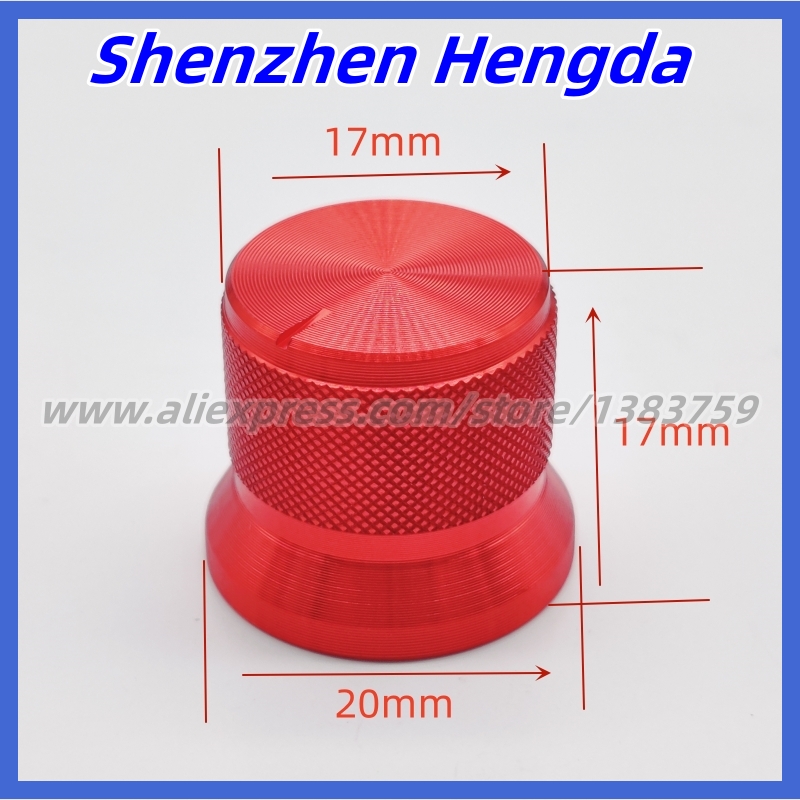 2 stück 20 × 17,5 MM verrotten Aluminium Legierung Knopf Kappe Potentiometer Geschwindigkeit Kontrolle schalten Knopf Geeignet Für Halb welle 6MM