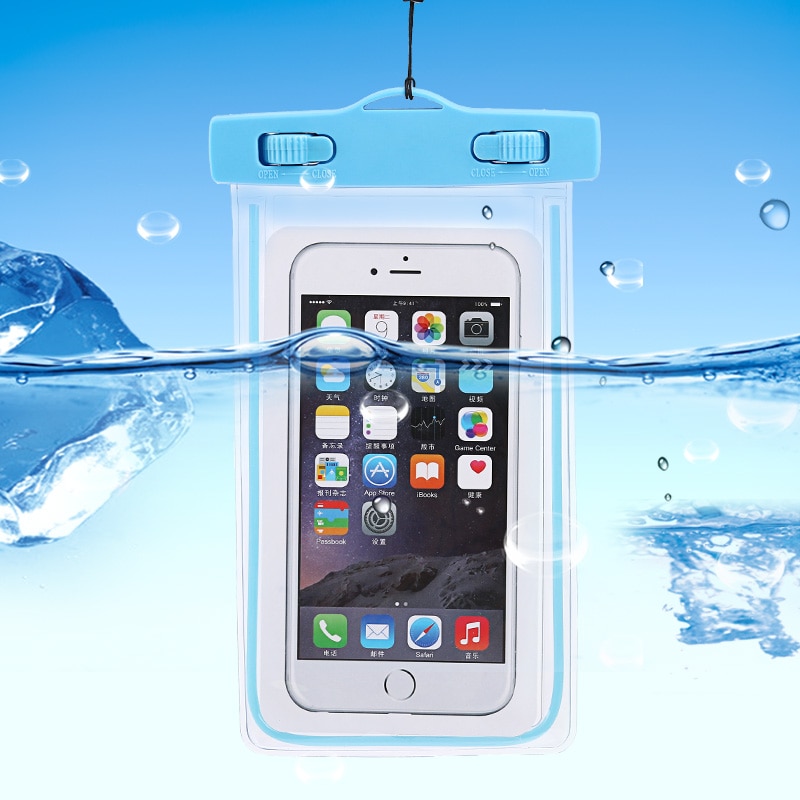 Outdoor Travel Swim Dive Dompelpomp Document Pakket Mobiele Telefoon Waterdichte Tas Case Cover Mobiele Telefoon Accessoires