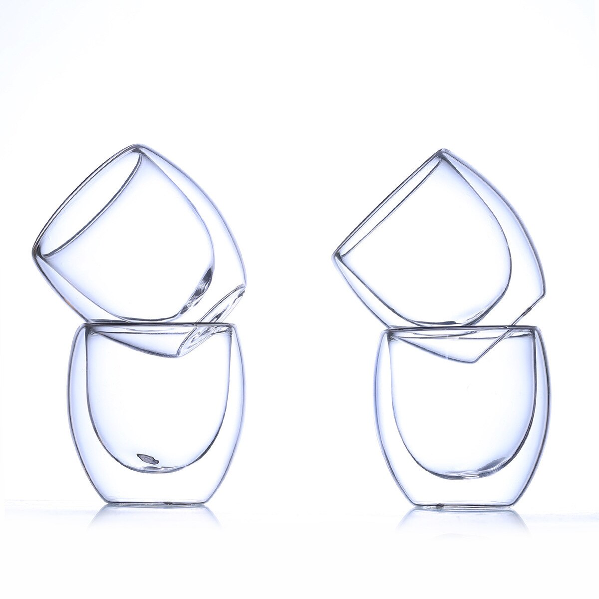 6 Stuks Bodum Pavina Eivorm Double Wall Anti Verbranden Mini Thee Beker Shot Glas Huishouden Theekopje Nespresso Tumbler bicchiere