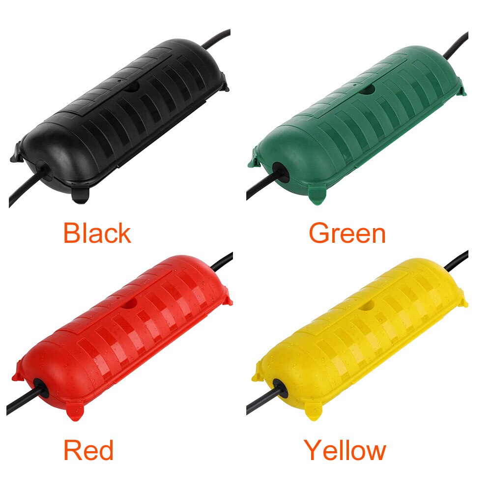 Safety Extension Cord Cover Electrical Connection Box Outdoor Waterproof Protect Decor Plastic Seal Enclosure Easy Apply