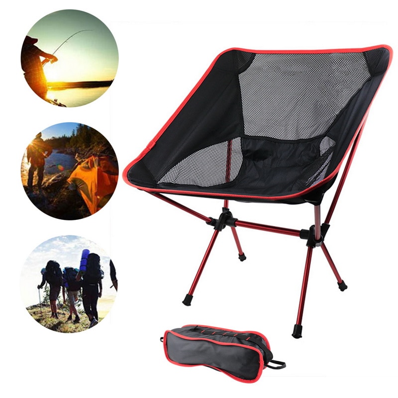 Camping opvouwbare stoel, maximale belasting, draagbare lichtgewicht stoel voor kantoor, thuis, wandelen, picknick, 150kg strandstoelen, buitenstoelen voor vissen
