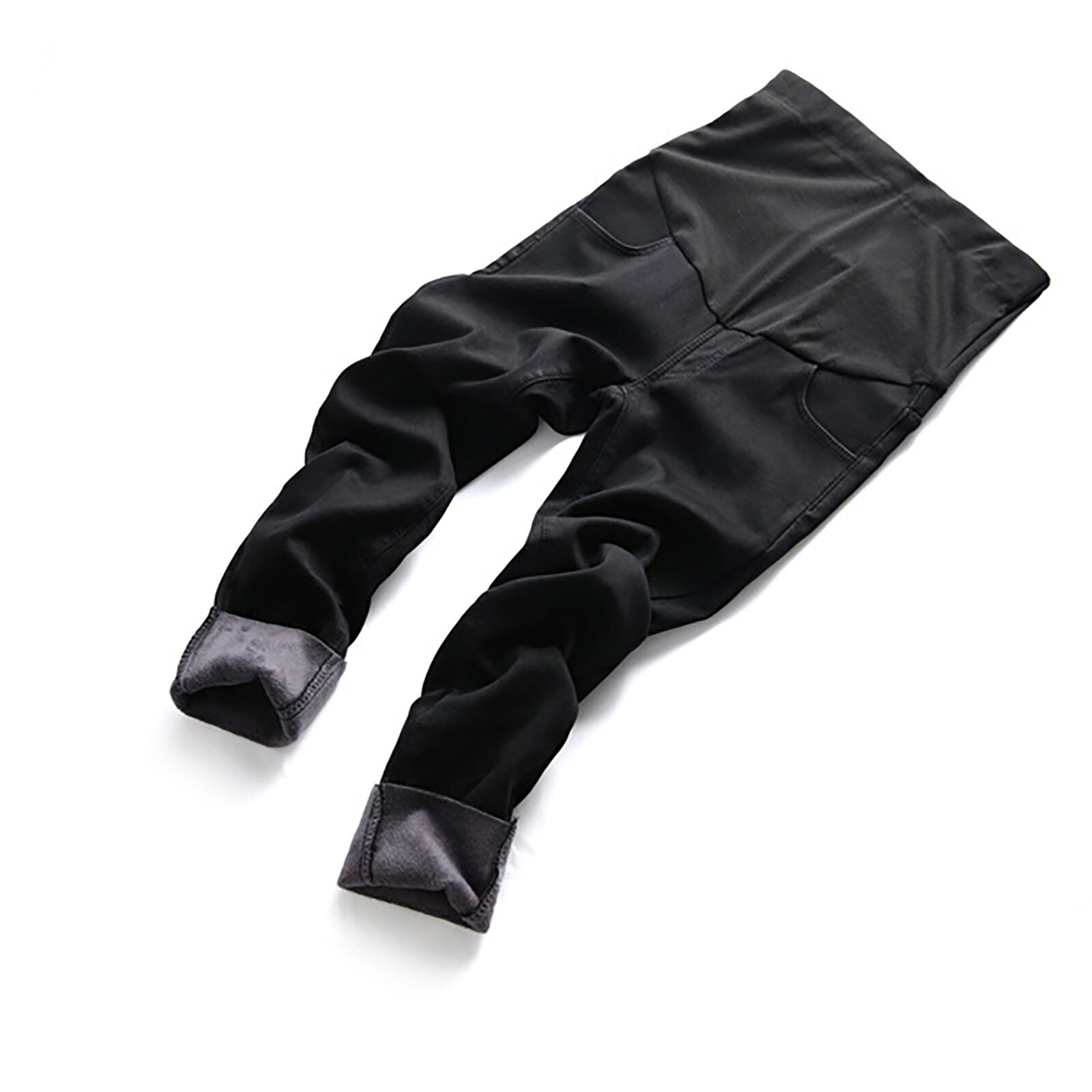 Pregnancy Clothes Women's Solid Maternity Jeans Hole High Flares Ankle Maternity Clothing Jeans Pants For Pregnant Women