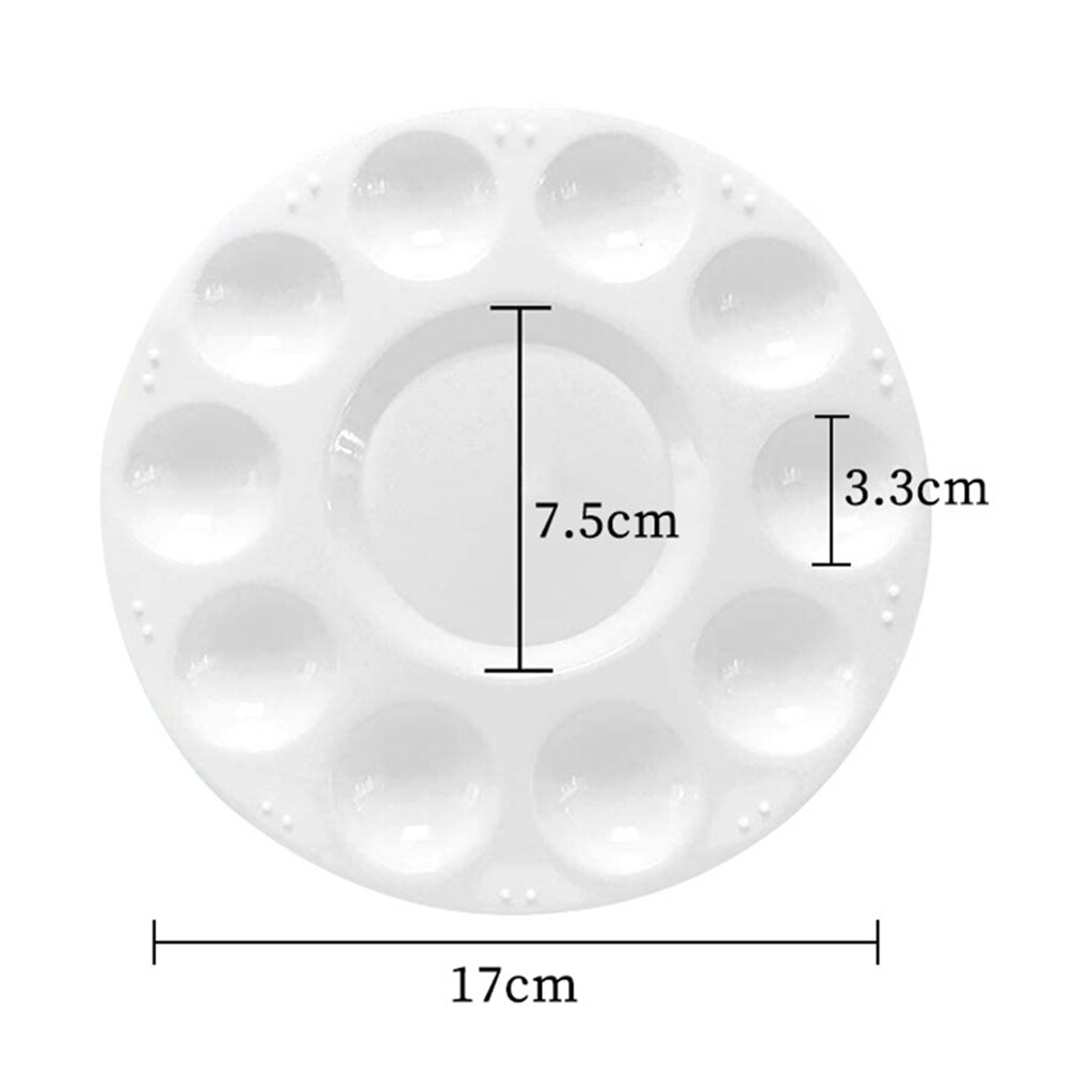 10Pc Artist Paint Brushes Set Acrylic Oil Watercolour Painting Craft Palette