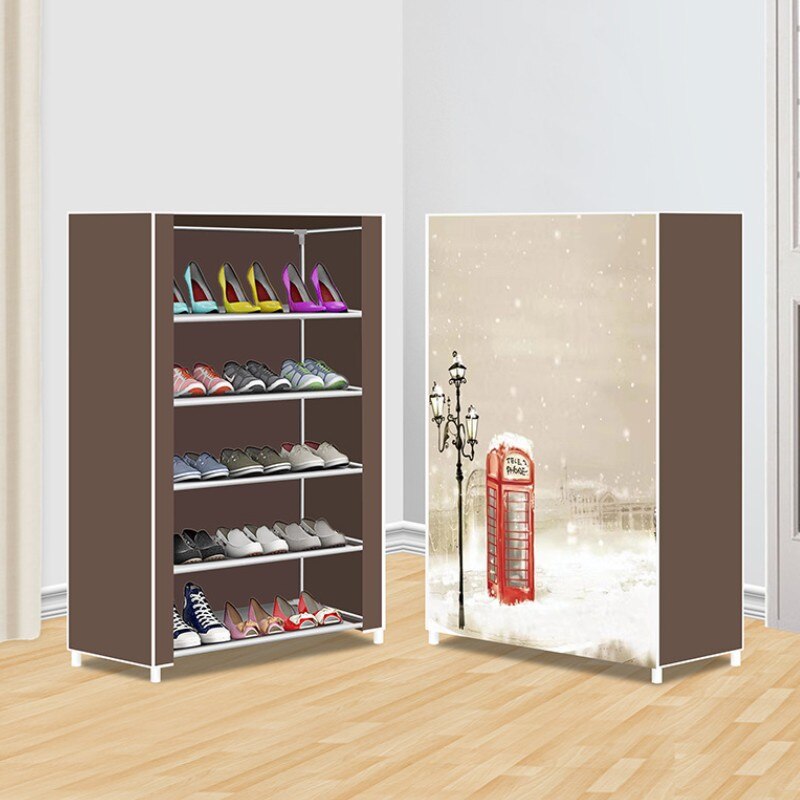 Multi-layer Shoe Rack Easy To Assemble Shoe Rack Portable Space Saving Household Furniture Shoe Rack Storage Rack Shoe Cabinet