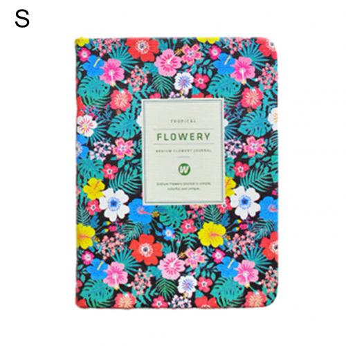 Floral Flower Schedule Note Book Diary Weekly Planner School Office Stationery: Red / M