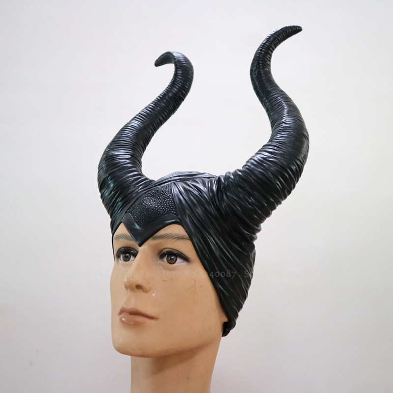 Halloween Latex Hoorn Vrouwen Mannen Helm Hood Hat Caps Masker Carnaval Heks Duivel Party Cosplay Enge Kostuums Hoofddeksels