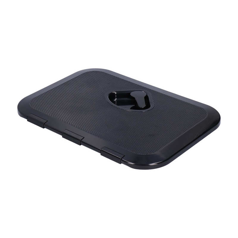 Marine Boat Deck Access Hatch Inspection Cover Ultraviolet Resistant Black 14.75x10.6in Boat Accessory