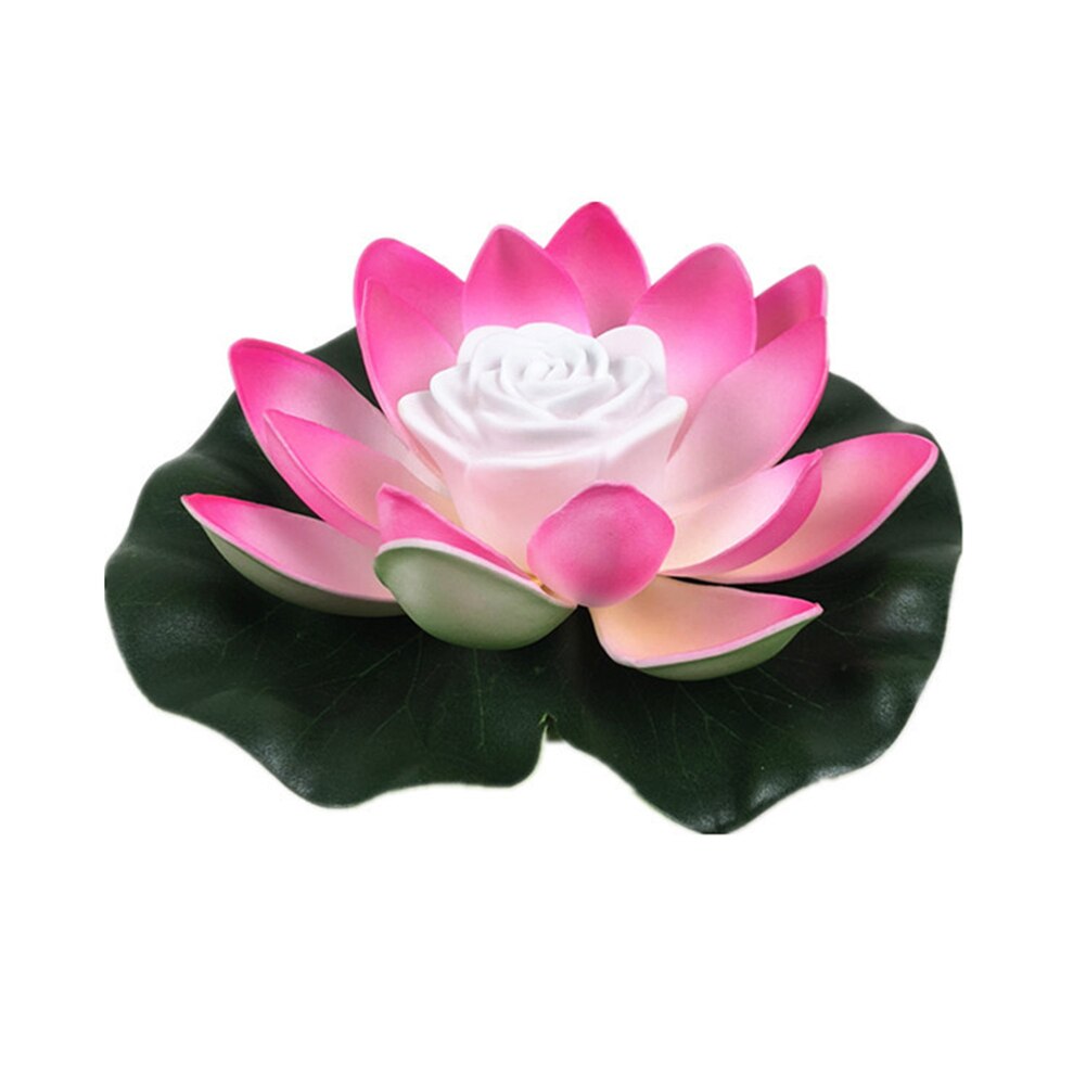 LED Flower Light Floating Artificial Lotus Light Fountain Pond Garden Decoraiton Lamp Micro Landscape Water Pool Wishing Lights: 06