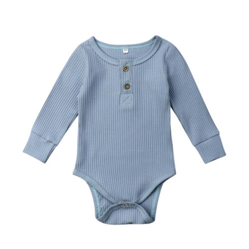 Baby Mädchen Kleidung Neugeborenen Baby Mädchen Junge Rüschen eins-Stück Bodysuit Gesamt Outfits vier Farbe Lange Hülse Geschmack freundlicher kleidung: D / 18m