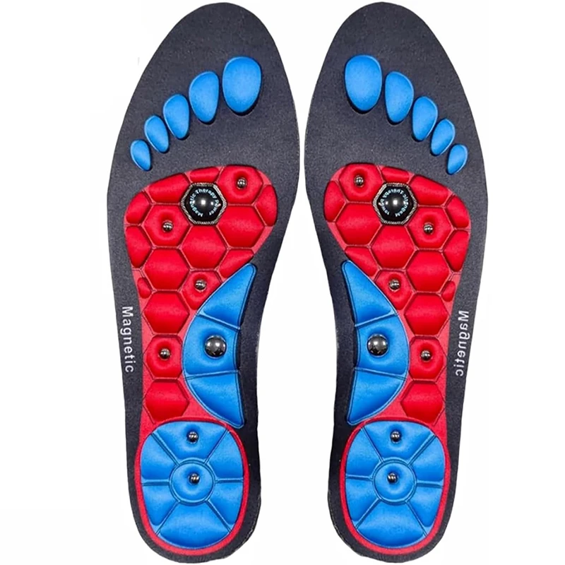 1/2/3/4 Paar Magnetische Acupressuur Inlegzolen Mannen Vrouwen Voetmassage Sport Inlegzolen Magnetische Therapie Inlegzolen voor Verlichten Vermoeidheid: Beige / 1
