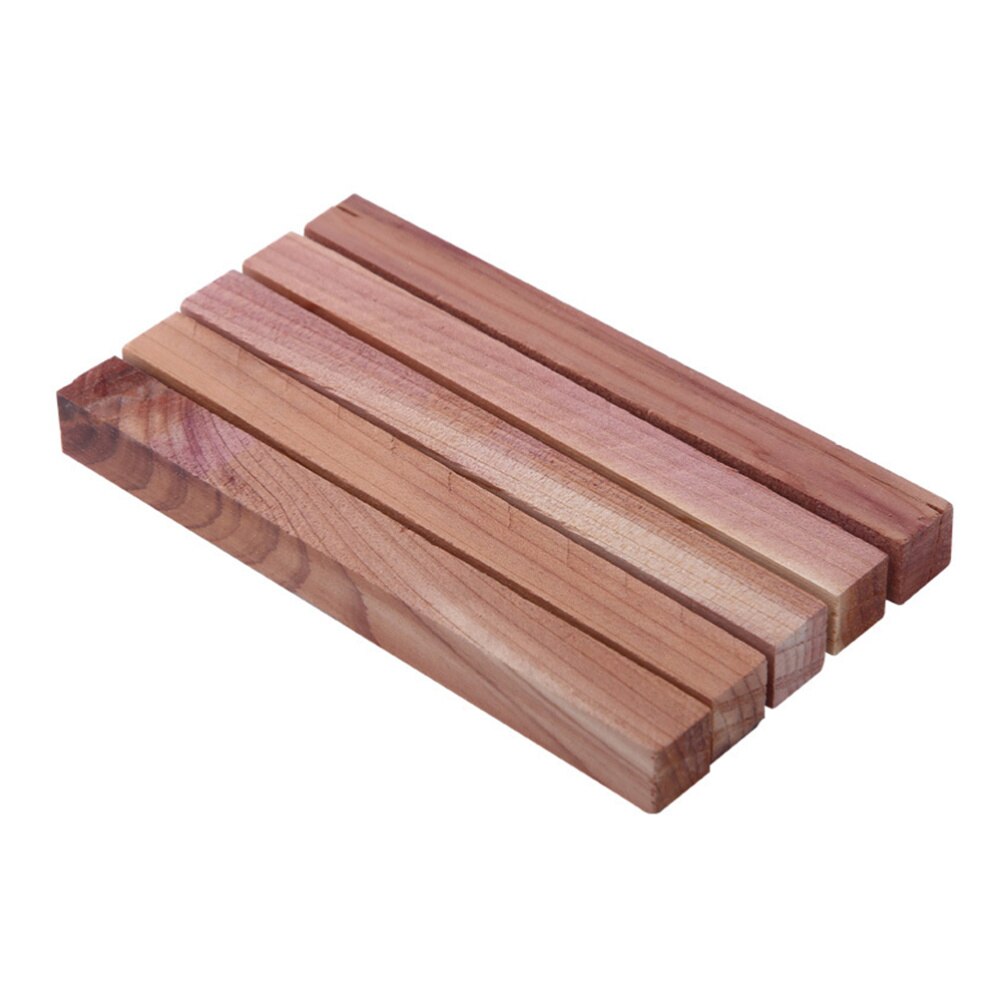 5 Pcs Cedar Wood Blocks Natural Cedar Wood Pest Moth Control for Locker Wardrobe: Default Title