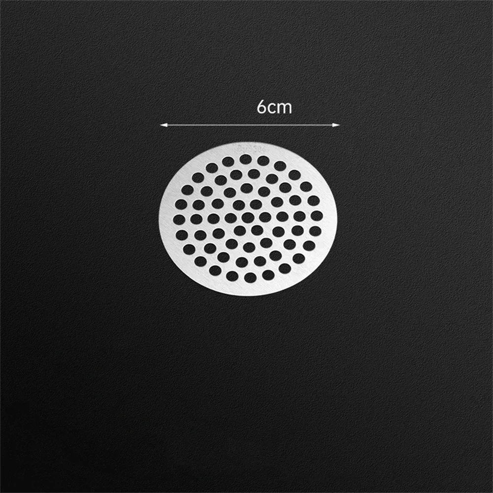 Colador de fregadero de ducha de acero inoxidable, cubierta de filtro de pelo para baño, ducha, cubierta Circular de drenaje de suelo, pantalla de filtro de pelo: Oro