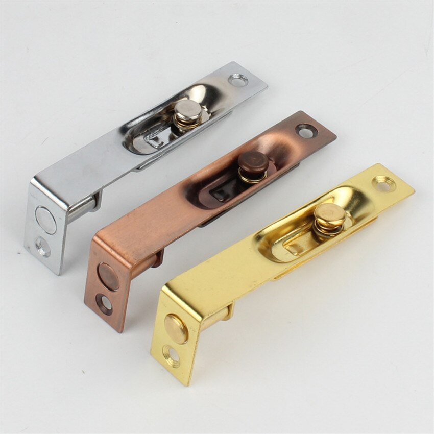 4/6 Cal niewidoczny rygiel robić drzwi ze śrubami, F w kształcie ukryta blokada przesuwna śrubin zatrzask zasuwka, dom umeblowanie brama zabezpieczenie robić drzwi rygiel robić drzwi s