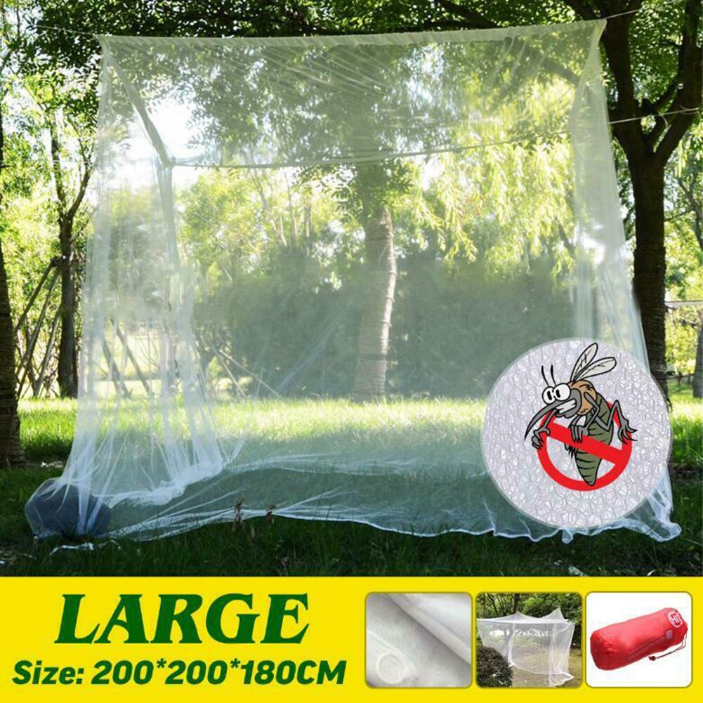 Travel Mosquito Net Home White Polyester Fabric Camping Insect Netting