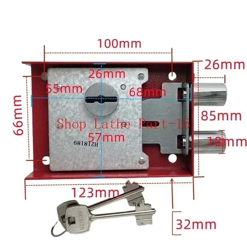 Safe Blade Lock, kleines Safe Lock, Schrank, mechanisches Schloss mit Passwortbox, Tresor 6-Blatt-Diebstahlschutz