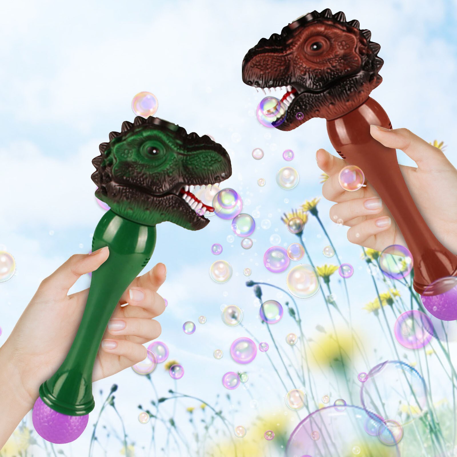 Automatische Bubble Machine Cartoon Dinosaurus Bubble Maker Blower Kinderen Kids Funny Magic Bubble Wand Outdoor Speelgoed Voor Party