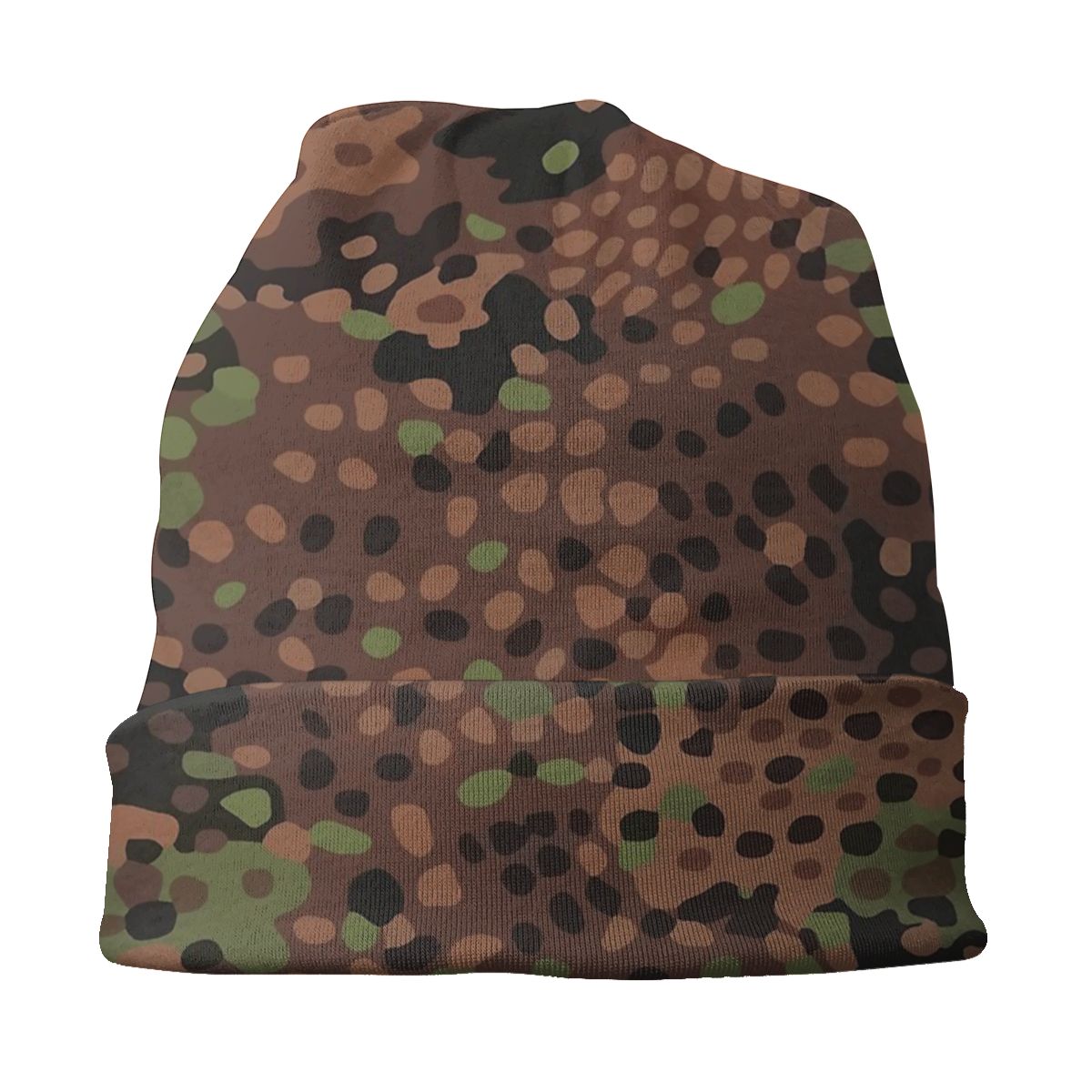 German Erbsenmuster Camo Skullies Beanies Animal Leopard Leather Hats Outdoor Caps Warm Multifunction Bonnet Knit Hat