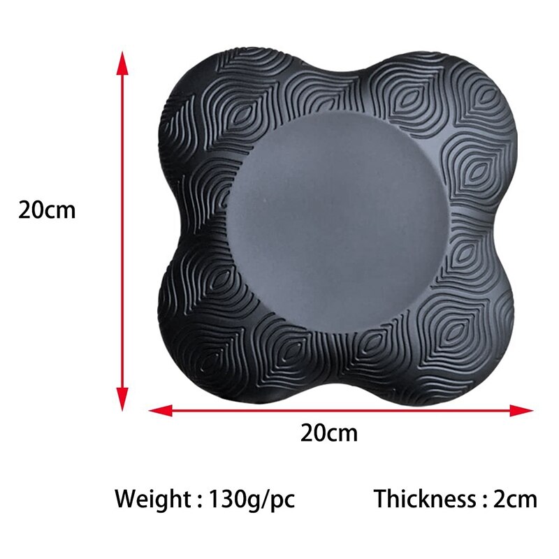 Tragbares, extra dickes yoga-kniepolster aus pu-leder für knie, ellbogen und handgelenke – ideal für yoga, pilates und andere übungen.