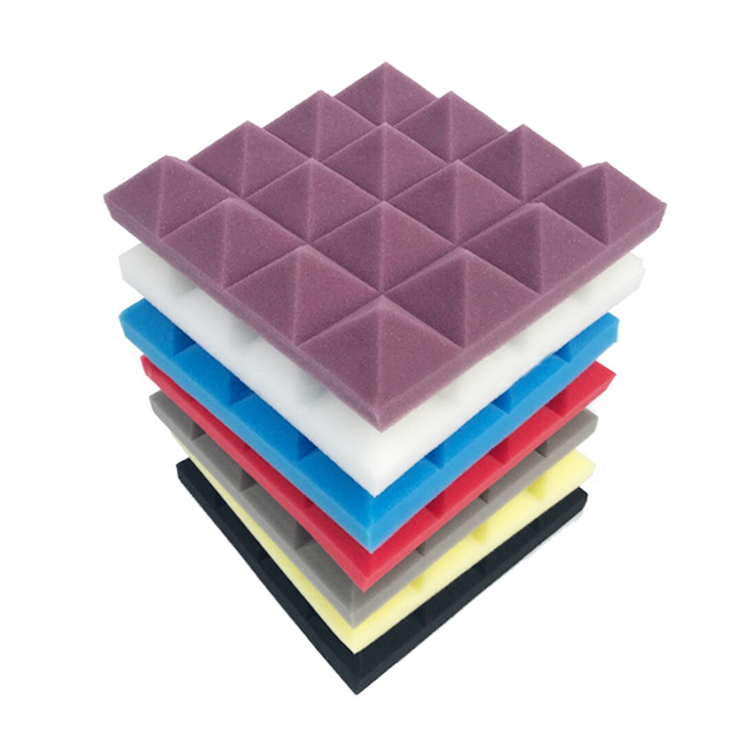 25x25CM Soundproofing Acoustic Studio Absorbing Wedge Foam Tiles Wall Panels Suitable For Sound Studio Acoustic Foam Panel