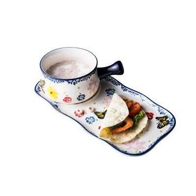 Keramische Kom En Plaat Gerechten Ontbijt Thuis Een Persoon Servies Havermout Kom Ontbijt Brood Plaat Havermout Kom: set  B