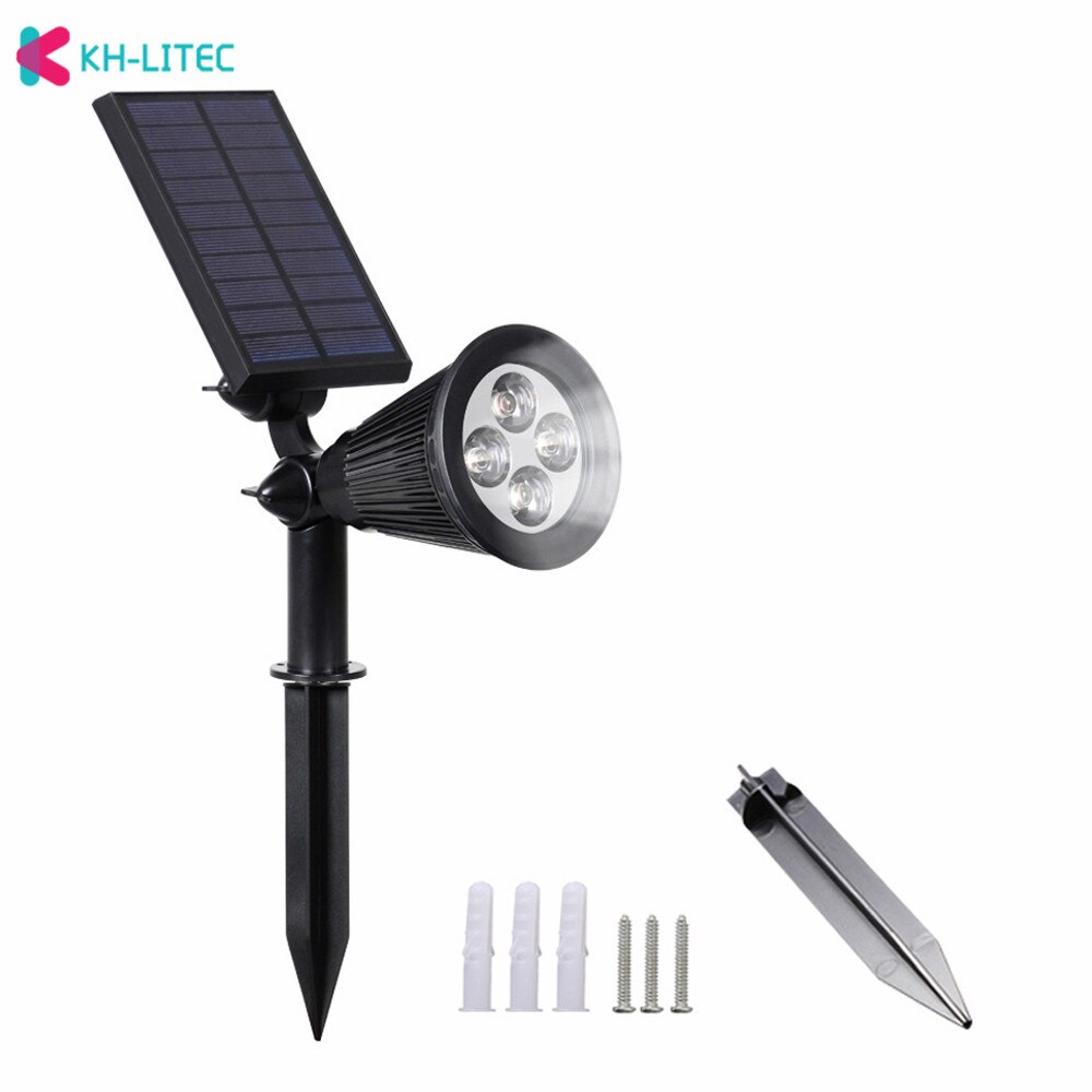 KHLITEC Solar Spotlight Adjustable Solar Lamp 4/7 ... – Vicedeal