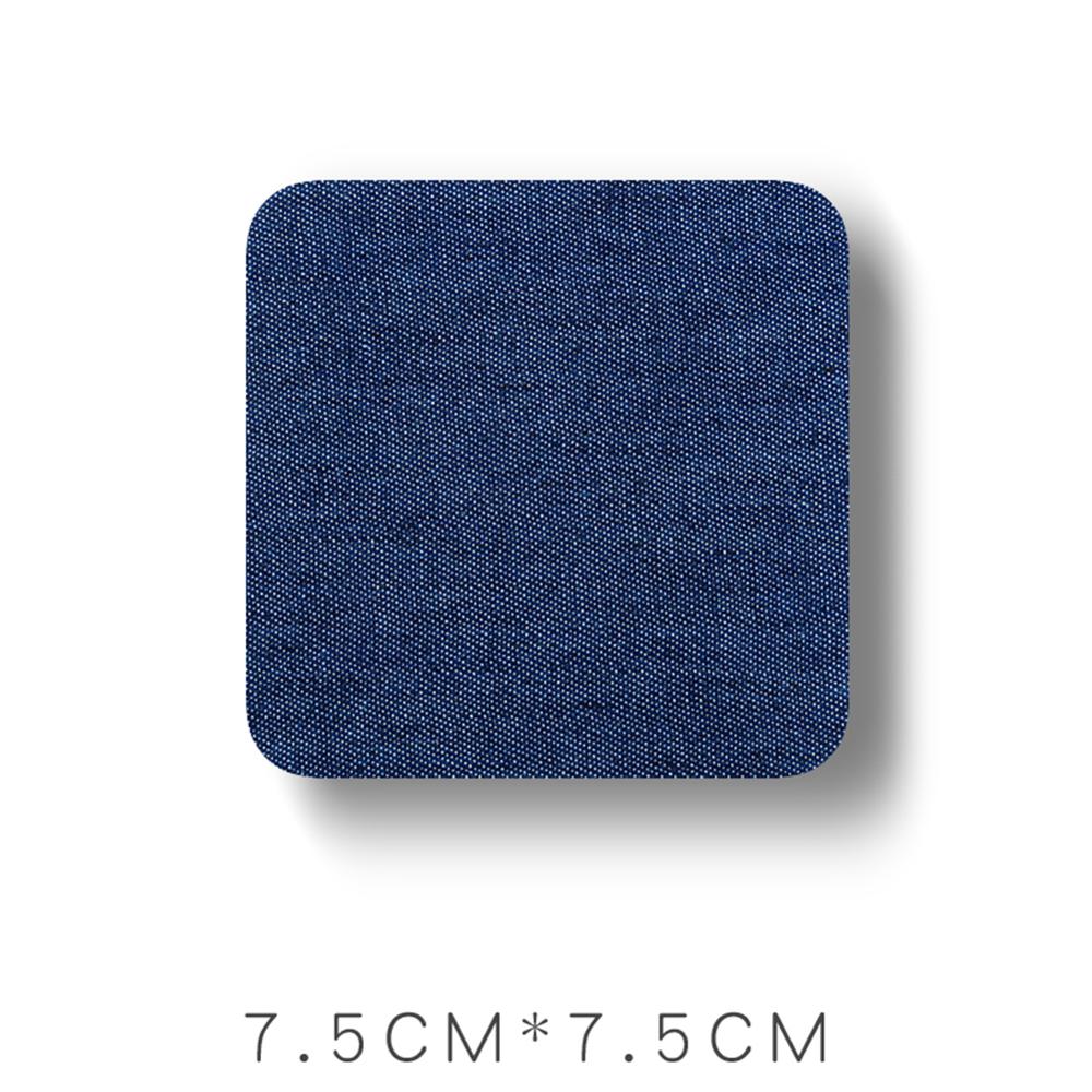 Denim Patches Heat Transfers Iron On Sew Reparatie Jeans Elleboog Knie Terug Patch Voor Kleding Stickers Decoratieve Applicaties: C-Royal Blue
