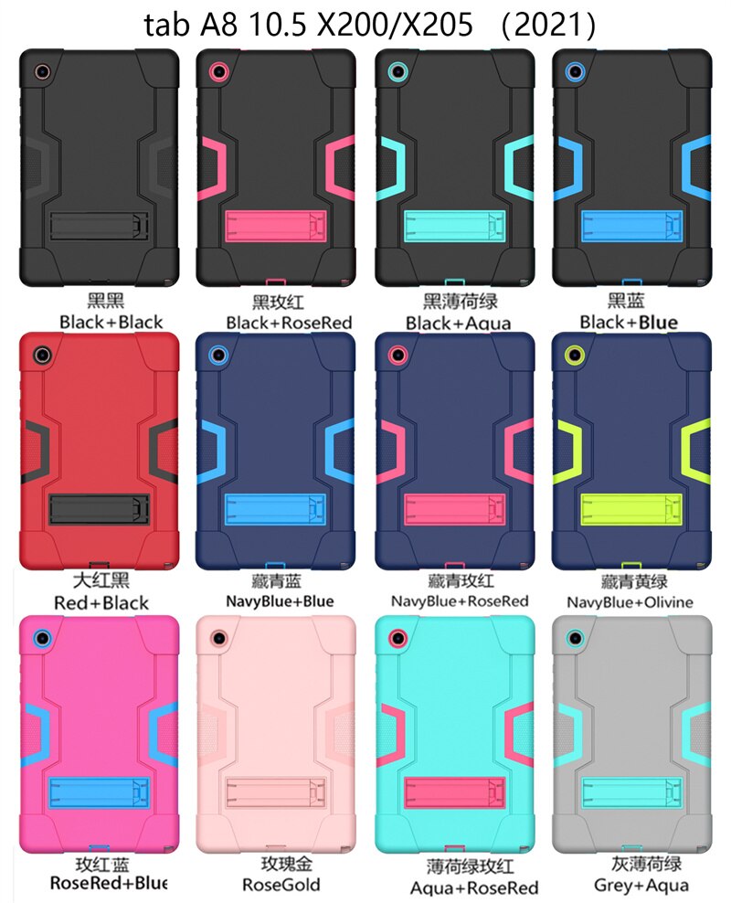Funda infantil para Samsung Galaxy Tab A8 10,5 capa para Tab A8 SM-X200, soporte para Tablet Samsung Galaxy Tab A 8