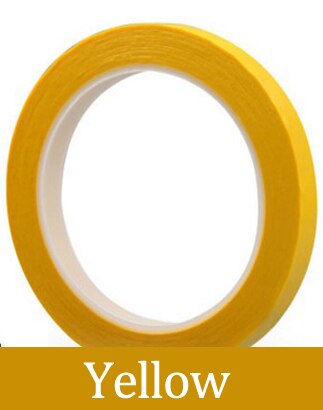 Desktop Positioning Tape 50M Marking Tape Whiteboard Color Discrimination Warning Grid Line Adhesive Tape Supply: yellow