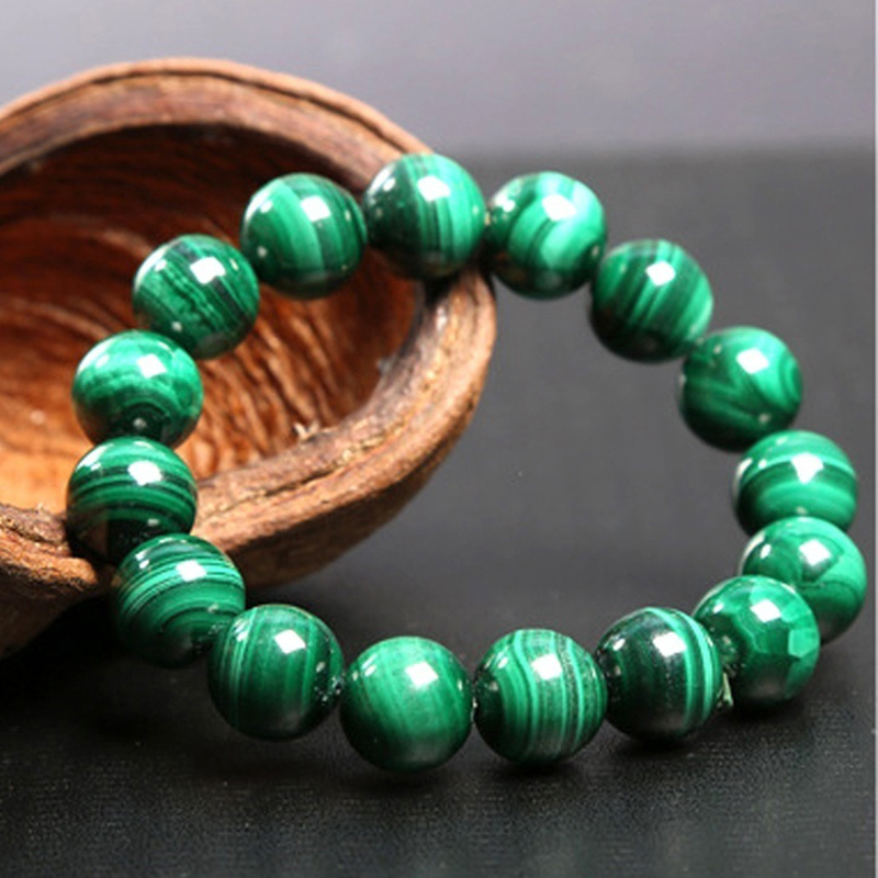 Groene malachiet herenarmbanden & armband voor dames kristallen bedelarmband boeddhistische kralen verjaardag