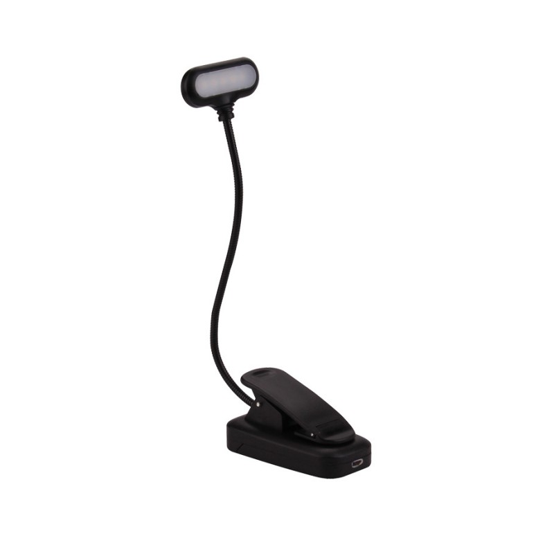Oplaadbare boeklamp Dimmende leeslamp op 3 niveaus Daglicht Flexibel clip-on licht Boekleeslamp voor lezen in bed: Blauw