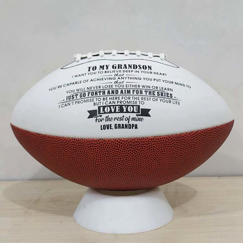 Rugby Ball American Football Sports Practice Training Ball Recreation Microfiber Leather Number 9 Training Rugby