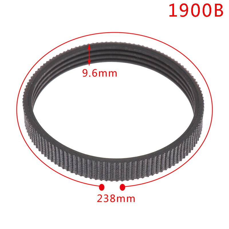 Pu af gummi el-høvl drev drivrem til  f20,218mm 1900b,238mm syd 90,255mm sort el-høvl tilbehør: 1900b