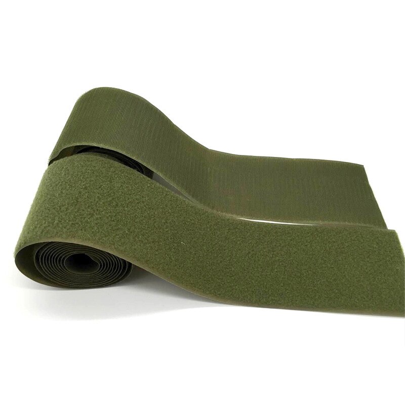 2m*3cm Olive Green Nylon Velcros Fastener Tape No Adhesive Sewing Magic Loop Hook Sticker Strip Clothing Stick Tape Velcroing