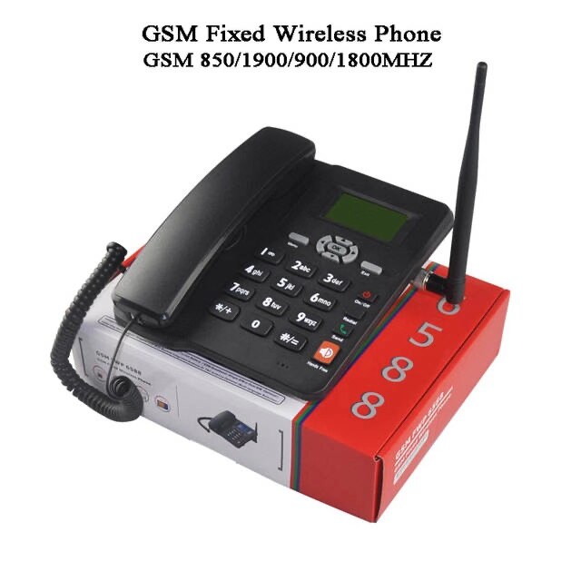 2 Sim card 2G GSM fixed wireless phone FWP Lansline phone PSTN SMS Call in/out Suit Telemarketing Alarm desktop Fixed phone