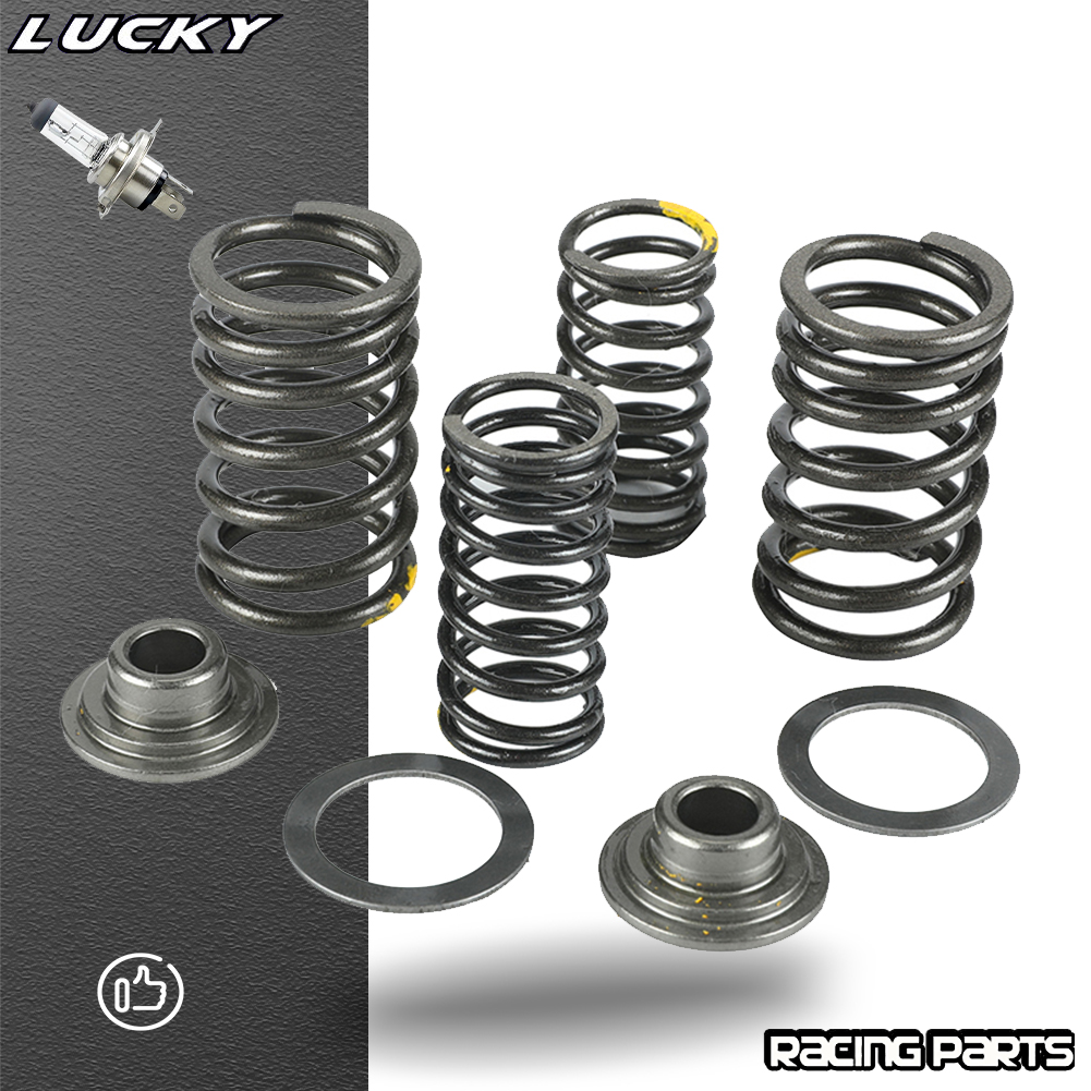 Motorcycle Intake Exhaust Valve Comp Springs Cotter Seal Assy For Lifan LF125 140 150cc Horizontal Engine Dirt Pit Bike ATV Quad: Lavender