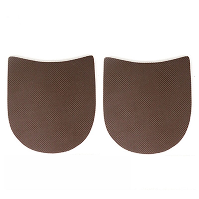 Diy Pad Klassieke Slijtvaste Vervangen Schoenzool 1 Paar Anti Slip Beschermende Half Zolen Reparatie Hak Zool Schoen accessoires: camel