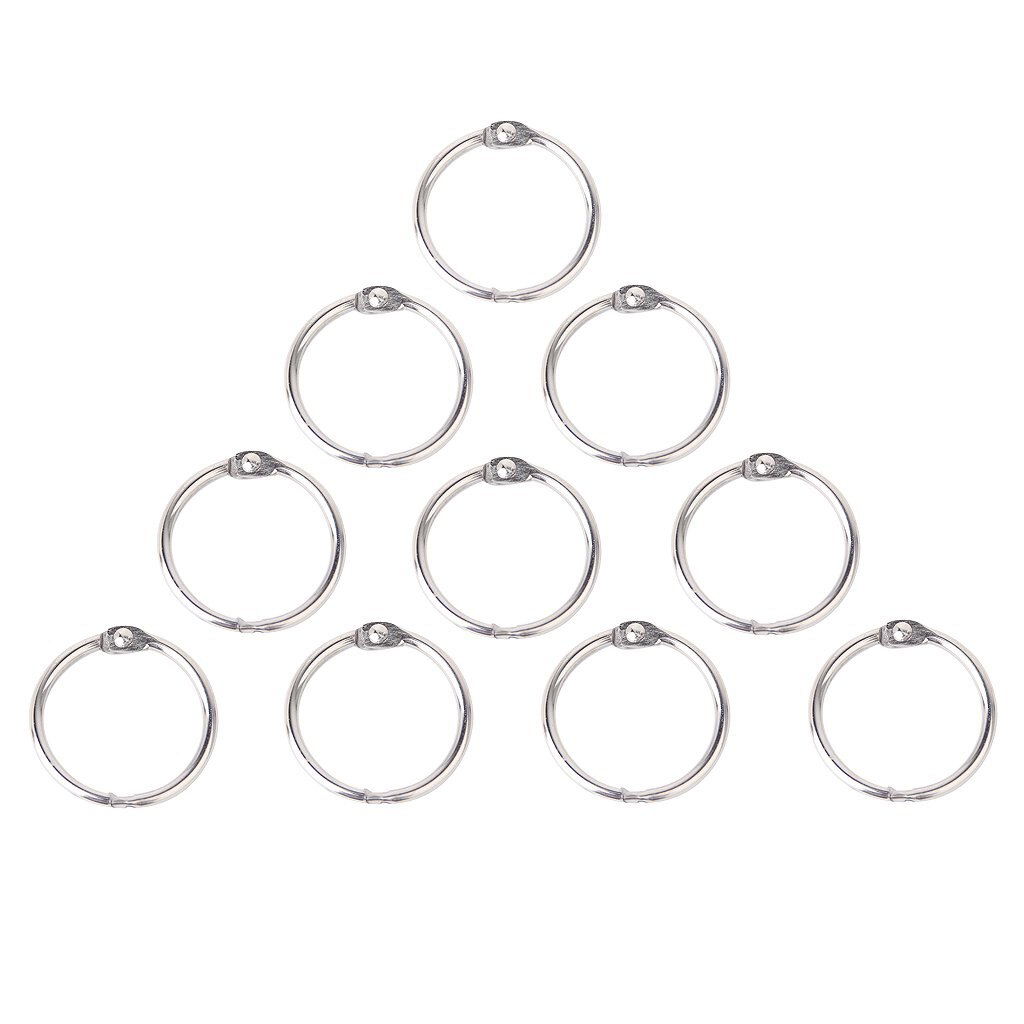 20 Stuks Metalen Scharnierende Ring Boek Split