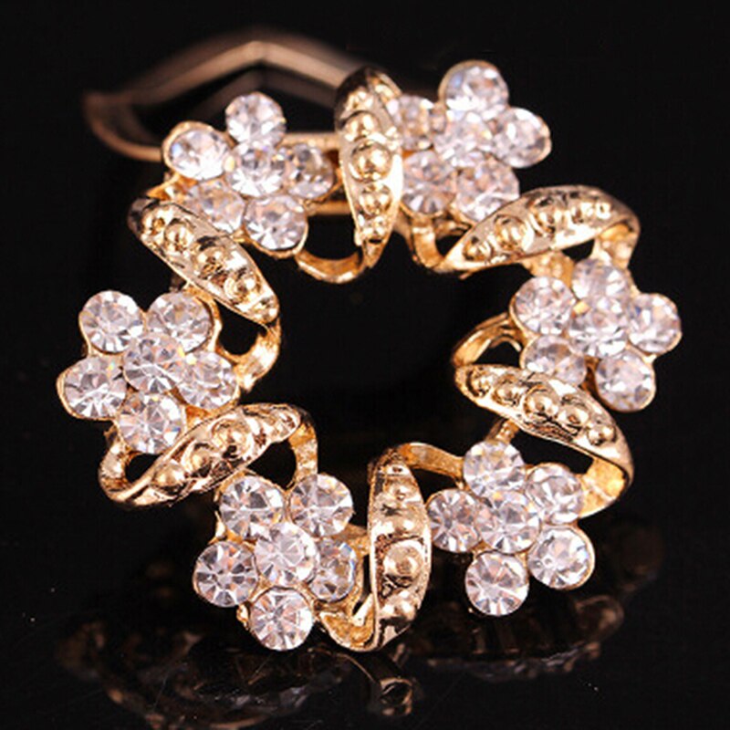 1 Pcs Vrouwen Vlinder Bloem Rhinestone Crystal Sjaals Clip Sjaal Gesp Charmante Vrouwelijke Sieraden Accessoires: 18