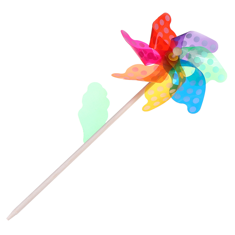 45cm belle bois jardin cour partie moulin à vent vent Spinner ornement décoration enfants jouets