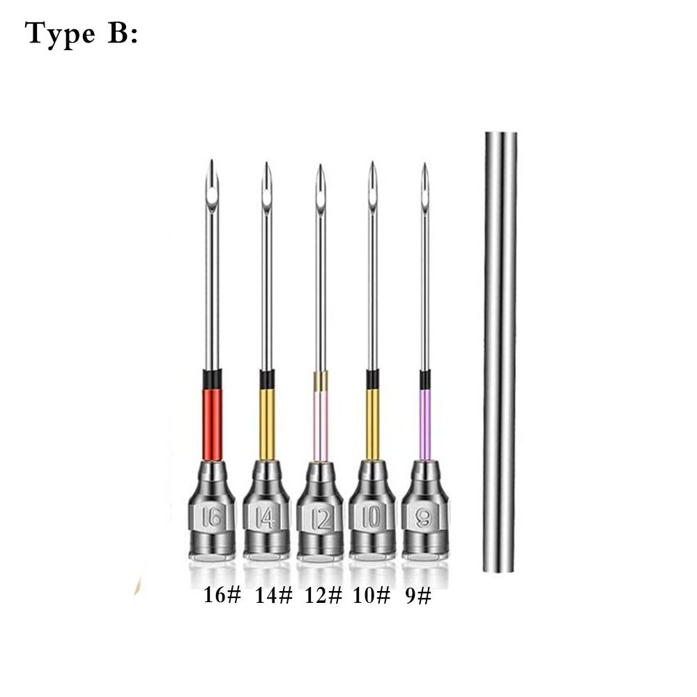 Punch Needle Embroidery Kits Wooden Yarn Punch Needles Crochet Knitting Embroidery Pen DIY Craft Stitching Applique Sewing Tools: 3