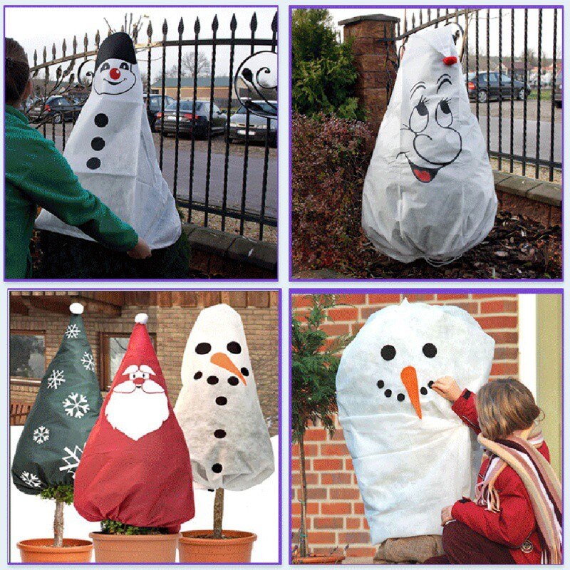 Housse de protection Non tissée pour arbre de noël | Pour sapin de noël, couverture résistante au froid et aux insectes pour décoration de fête de Festival, stockage de plantes