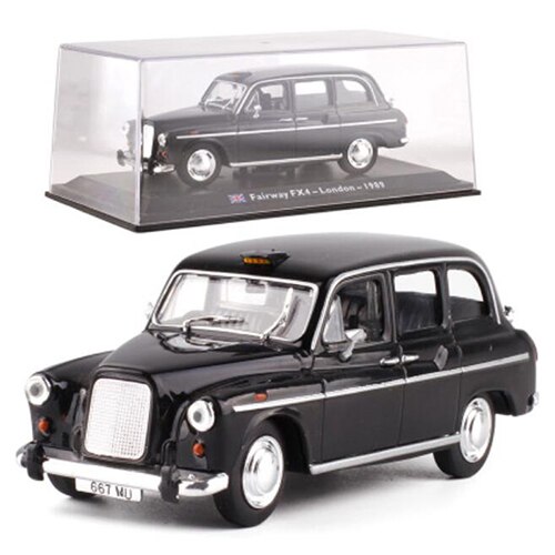 1:43 Scale Metal Alloy Classic FIAT FORD Cab Taxi Car Truck Model Diecast Alloy Car Model Auto Vehicles Toys For Collection: Lundon 1989