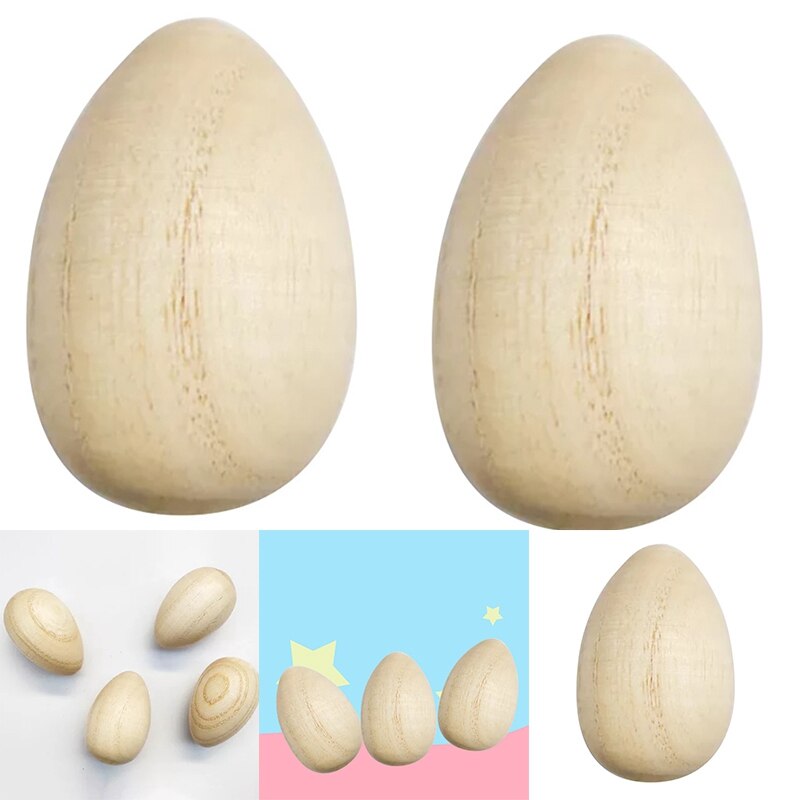 Oeufs en bois 2 pièces, Instruments de Percussion musicale, ensemble de jouets d'œufs de musique pour bébés enfants