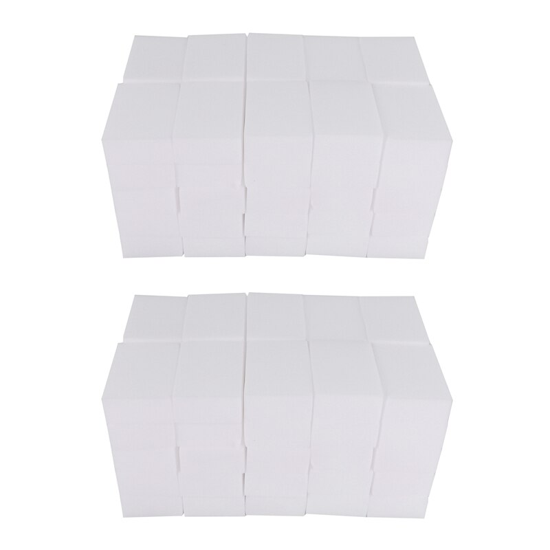 100x Schoonmaak Gum Spons Melamine Schuim 9X6X3cm Extra Dikke: Default Title