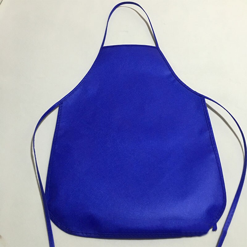 Unisex Colorful Children Aprons Waterproof Non-Woven Fabric Painting Kids Apron for Activities Art Painting Class Craft: royal blue