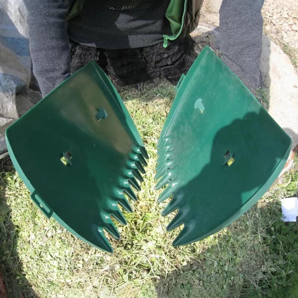 2 Stück Blatt Rechen Schaufeln bequeme Blatt Clip Hausgarten Blatt Sammler greift Werkzeuge ruhigen Hof Arbeit Rechen