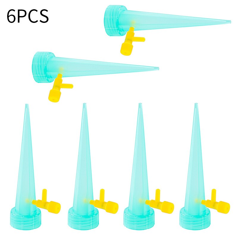 Auto Drip Irrigation Watering System Dripper Spike Kits Garden Household Plant Flower Automatic Waterer Tools: colorful 6pcs