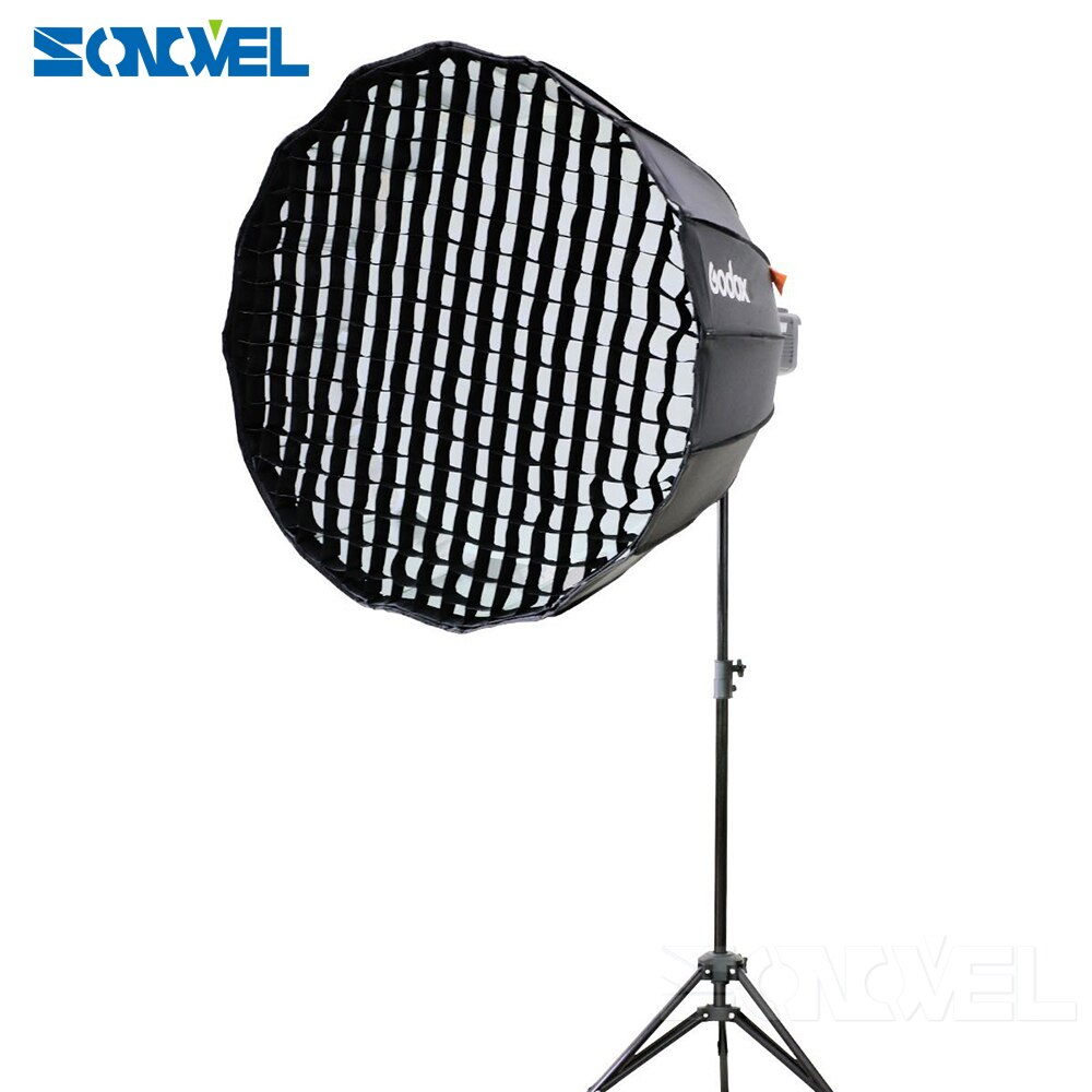 Godox Portable P120L P120H 120cm Honeycomb Grid 16 Rods Deep Parabolic Softbox