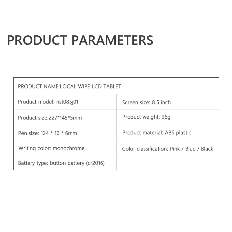 8.5Inch Uitwisbare Lcd Schrijven Tablet Tekening Doodle Board Scribbler Stylus Doodle Board Tekening Tablet Elektronische Tekening Pad